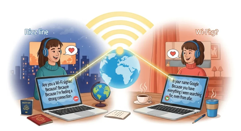 Long-Distance Love WiFi Rizz Lines 🌍