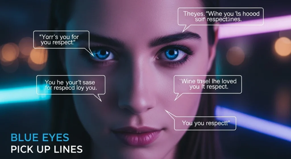 Modern Blue Eyes Pick Up Lines