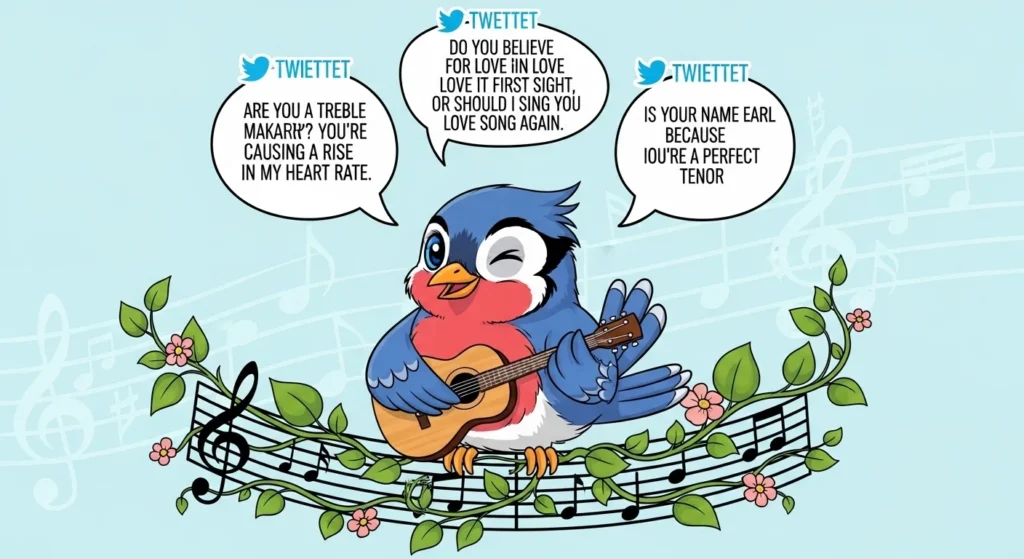 🎶 Musical Bird Pick Up Lines (Tweet-Worthy Lines)