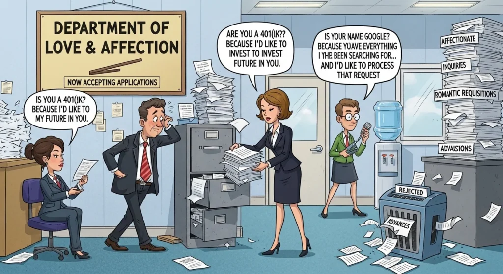 Office & Bureaucracy-Themed Pick Up Lines