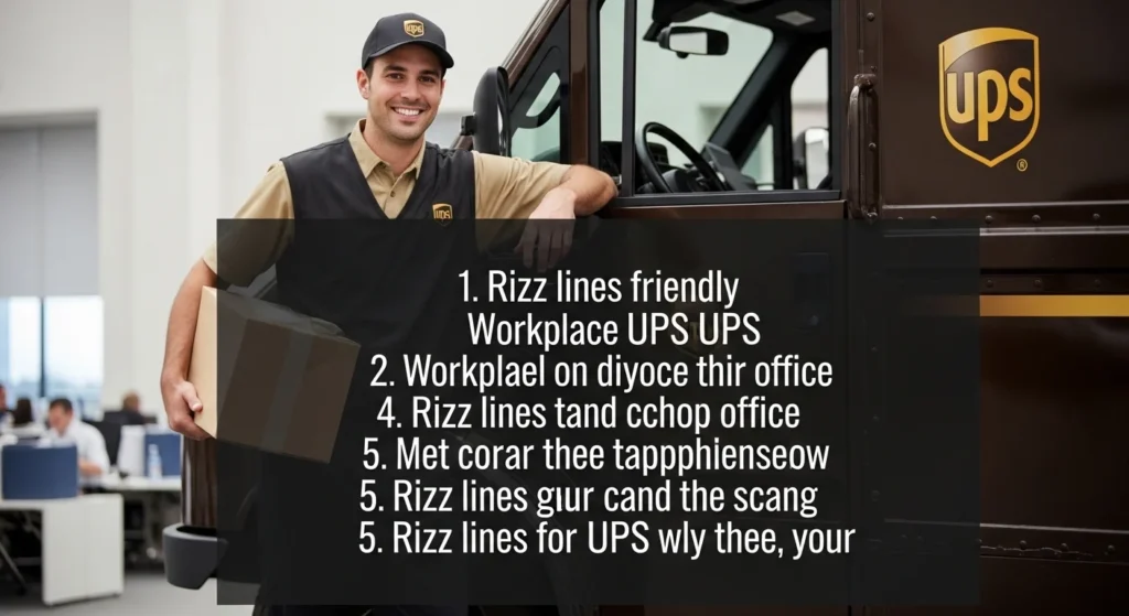Office Crush UPS Rizz Lines (Workplace Friendly)