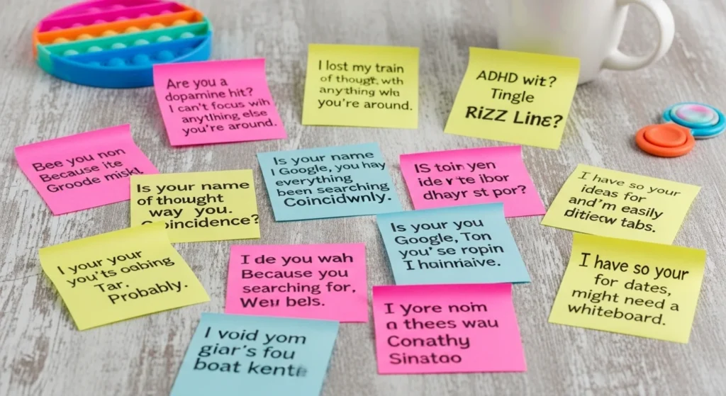 Playful ADHD Rizz Lines with Random Humor