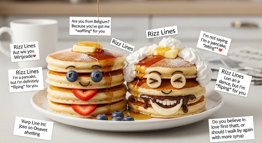 😄 Playful Pancakes Rizz Lines to Make Them Smile