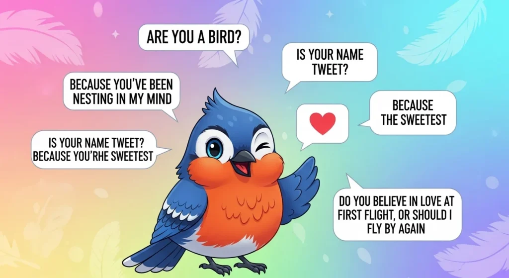 Repurposing Bird Pick Up Lines for Social Media