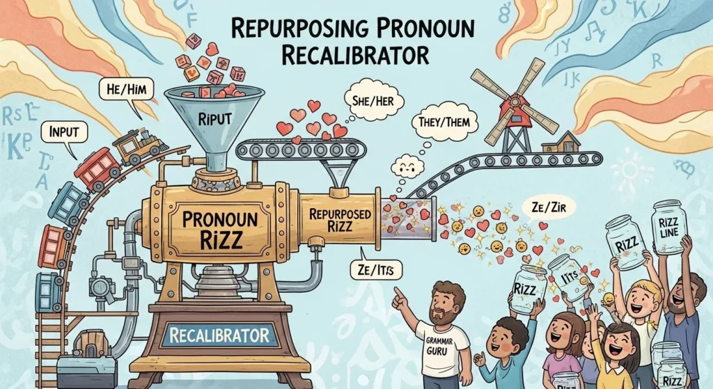 Repurposing Pronoun Rizz Lines