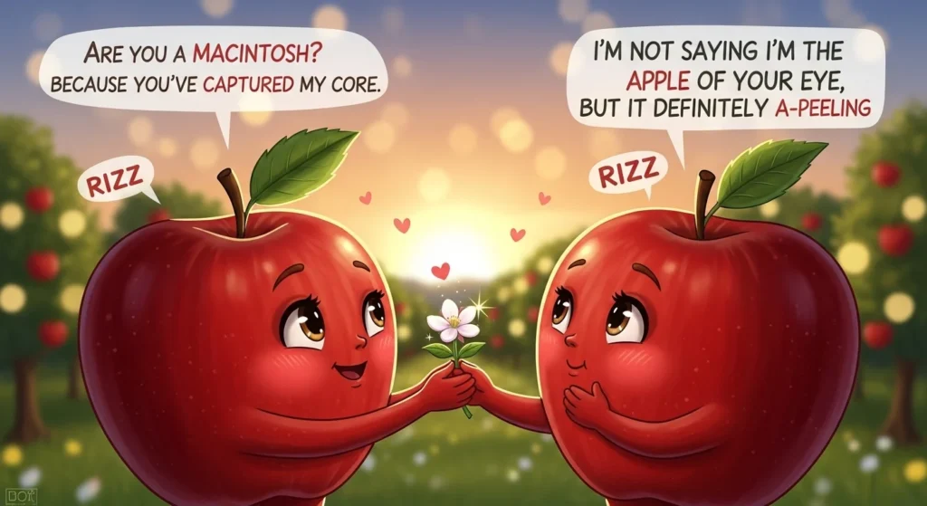 ❤️ Romantic Apple Rizz Lines to Melt Hearts