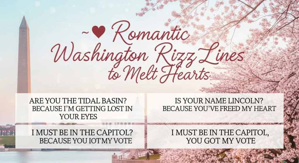 💖 Romantic Washington Rizz Lines to Melt Hearts