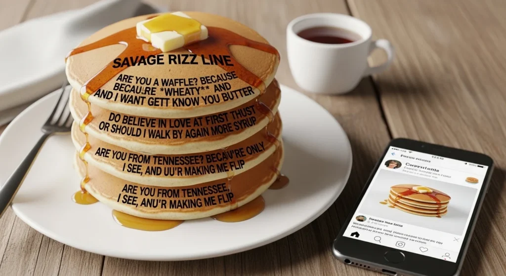 😏 Savage Pancakes Rizz Lines for Confident Flirting