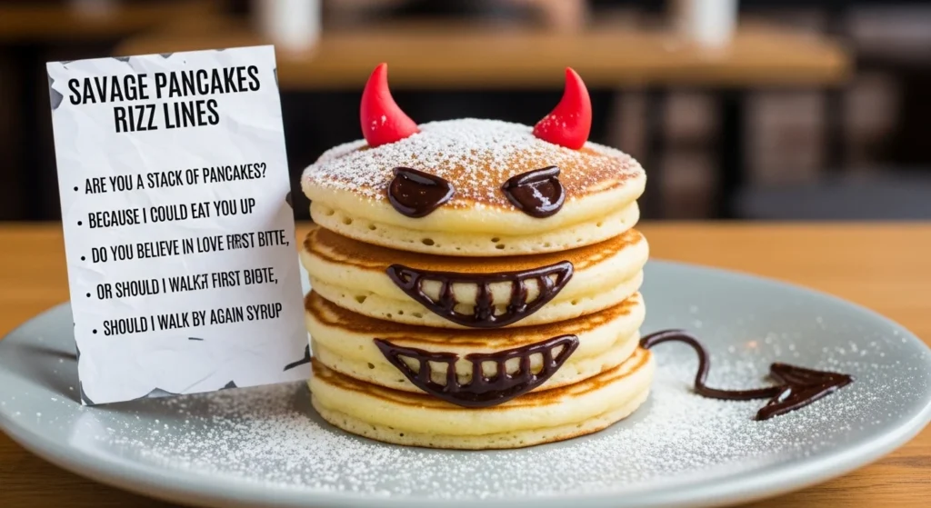 😈 Savage Pancakes Rizz Lines for Confident Flirting