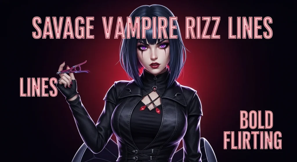 Savage Vampire Rizz Lines for Bold Flirting