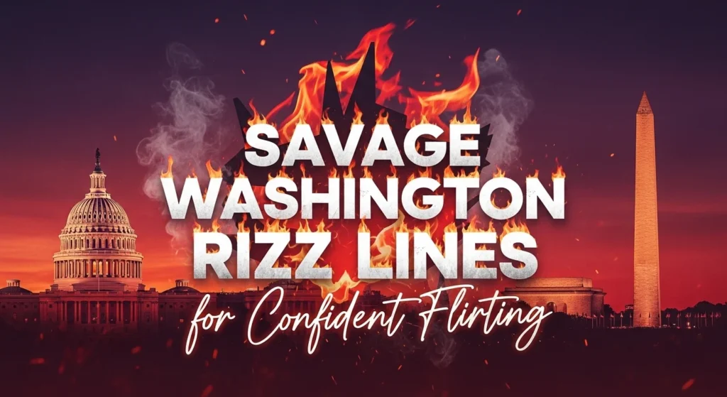 🔥 Savage Washington Rizz Lines for Confident Flirting