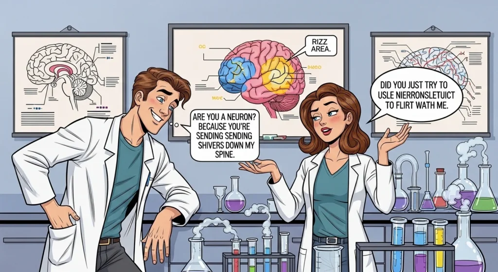 Science Lab Inspired Neuroscience Rizz Lines