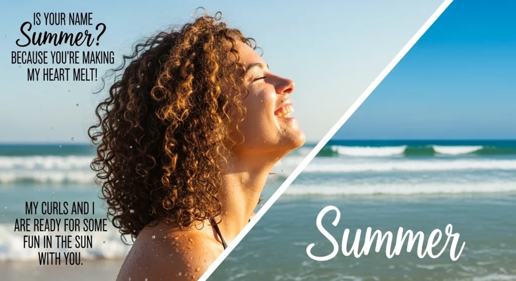 Seasonal Curly Hair Rizz Lines (Summer/Winter Vibes)