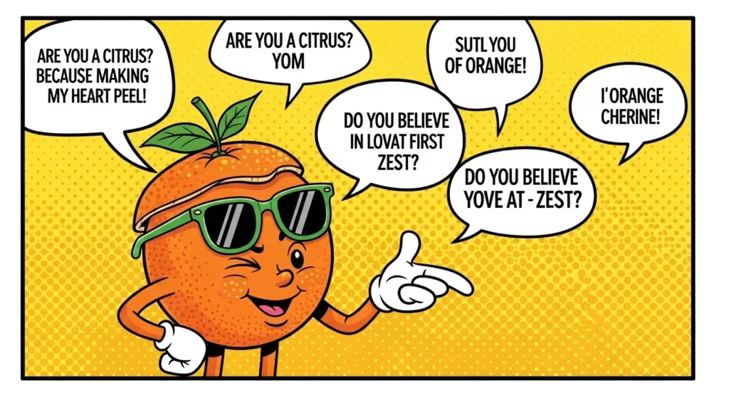 Short & Snappy Orange Rizz Lines