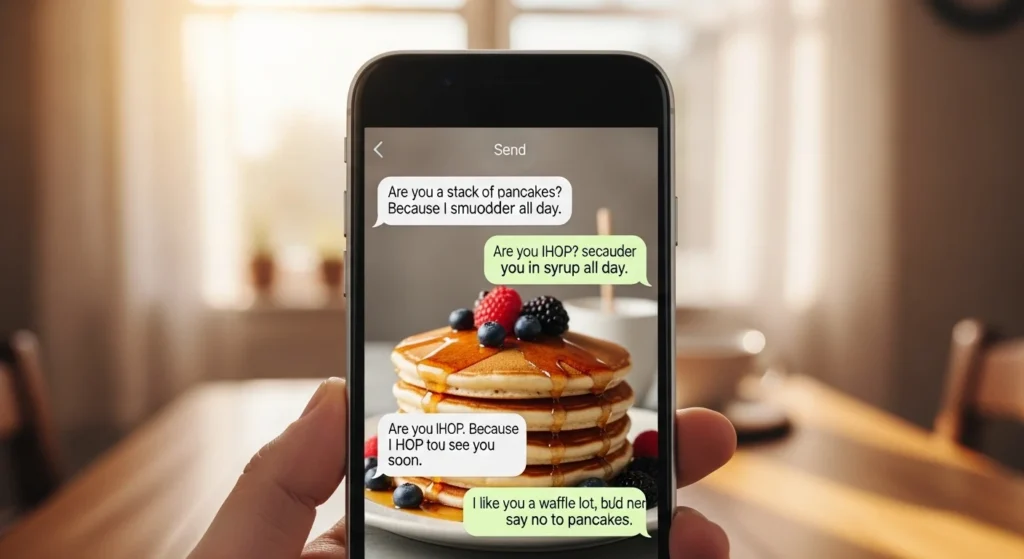 ⚡ Short & Snappy Pancakes Rizz Lines for Quick Texts