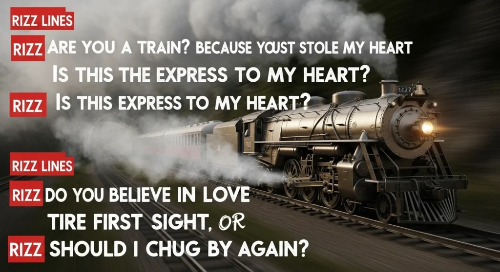 Short & Snappy Train Rizz Lines