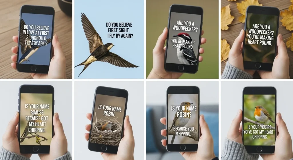 💬 Short Bird Pick Up Lines for Quick Texts