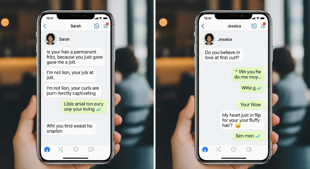 Short Curly Hair Rizz Lines for Quick Texts