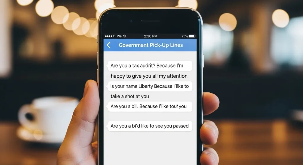 Short Government Pick Up Lines for Quick Texts