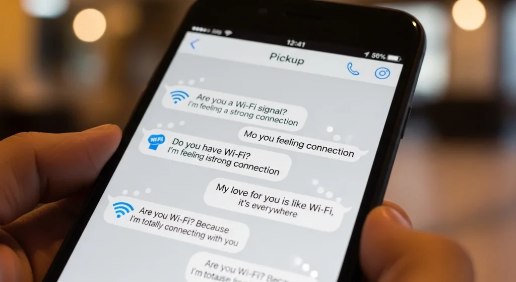 💬 Short WiFi Pick Up Lines for Quick Texts