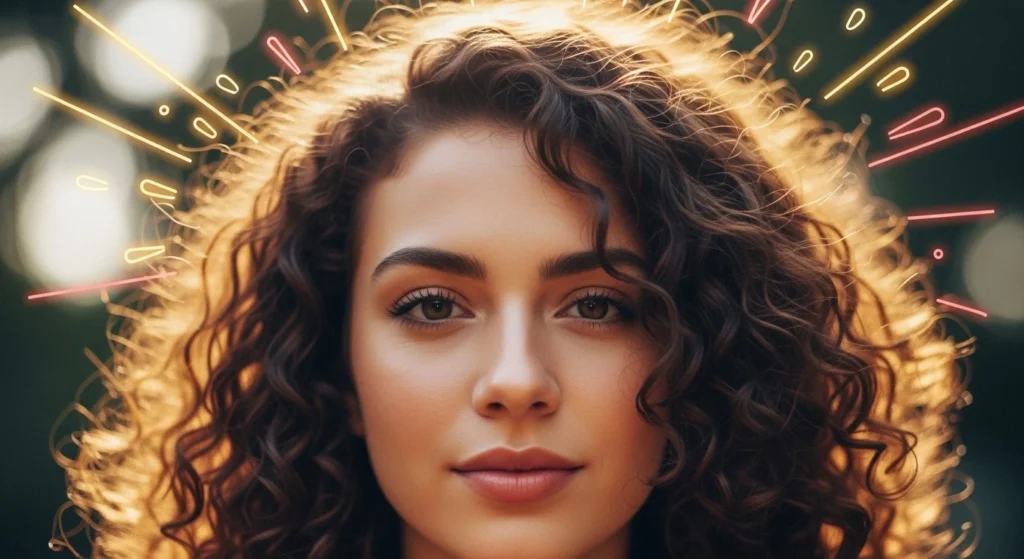 Smooth Curly Hair Rizz Lines