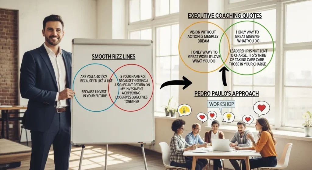 Smooth Rizz Lines Inspired by Pedro Paulo Executive Coaching Quotes