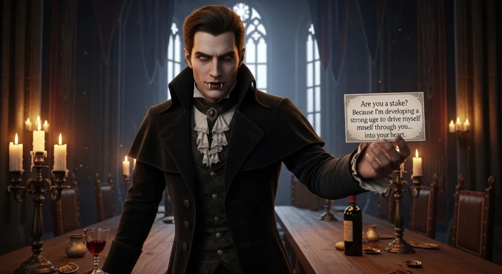 Spooky Yet Charming Vampire Rizz Lines