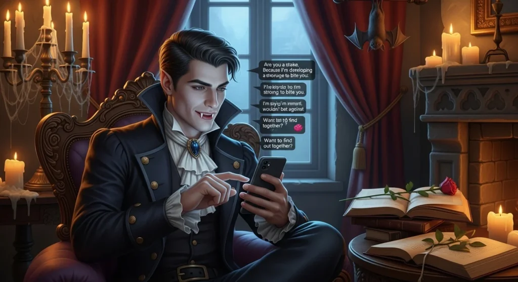 Texting Vampire Rizz Lines for Easy Conversations
