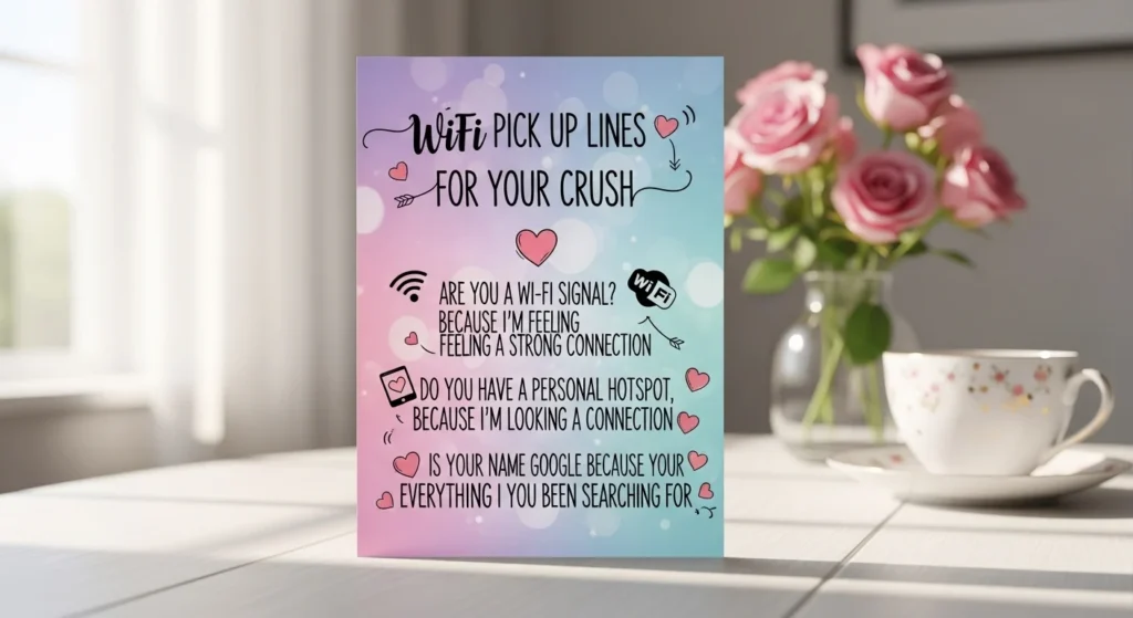 💖 WiFi Pick Up Lines for Your Crush