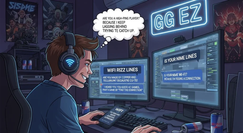 WiFi Rizz Lines for Gamers & Online Friends