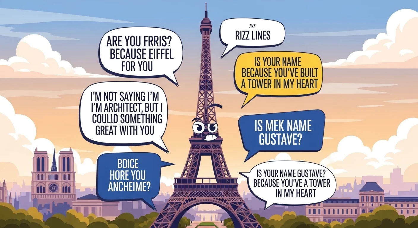 Eiffel Tower Rizz Lines